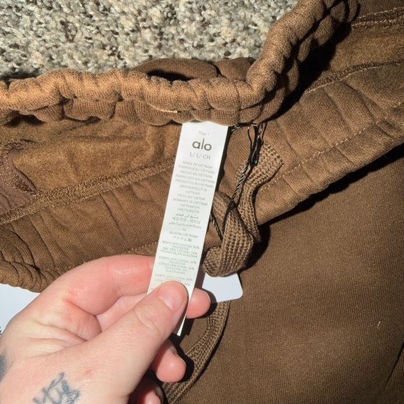 Alo Yoga Accolade Sweatpants in the color Espresso. size large nwt - Picture 3 of 3